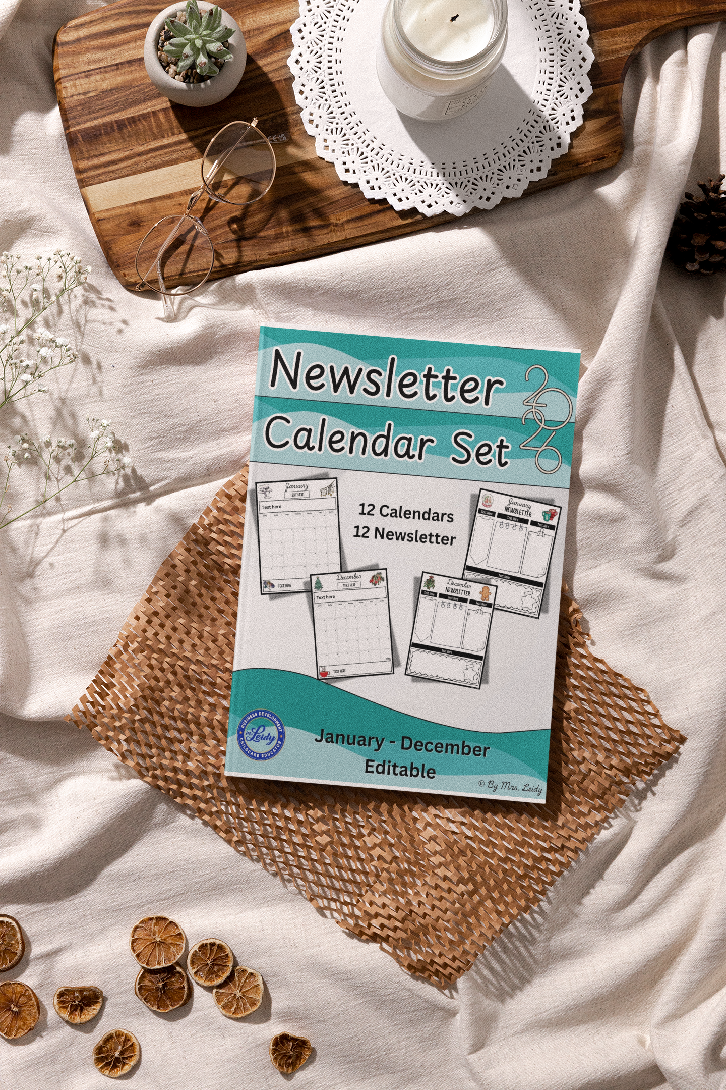 Calendario y boletín personalizados 2025