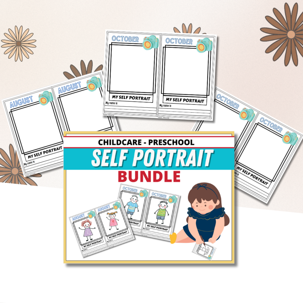 Autorretratos mensuales para preescolar