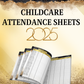 Attendance Sheets Editable 2025