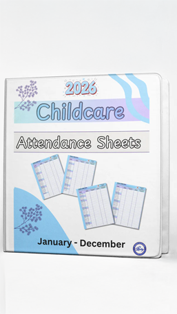 Hojas de Asistencia para Guardería Personalizadas 2026