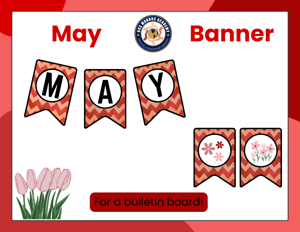 Banner de marzo: cartel digital para tablón de anuncios