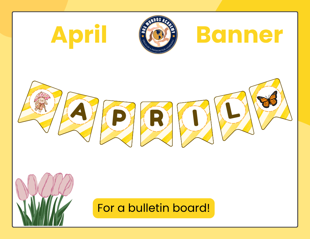 Banner de marzo: cartel digital para tablón de anuncios