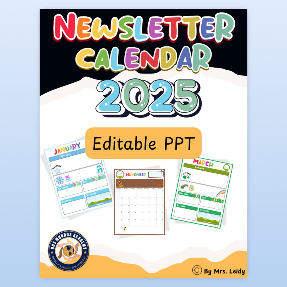 Calendario y boletín personalizados 2025