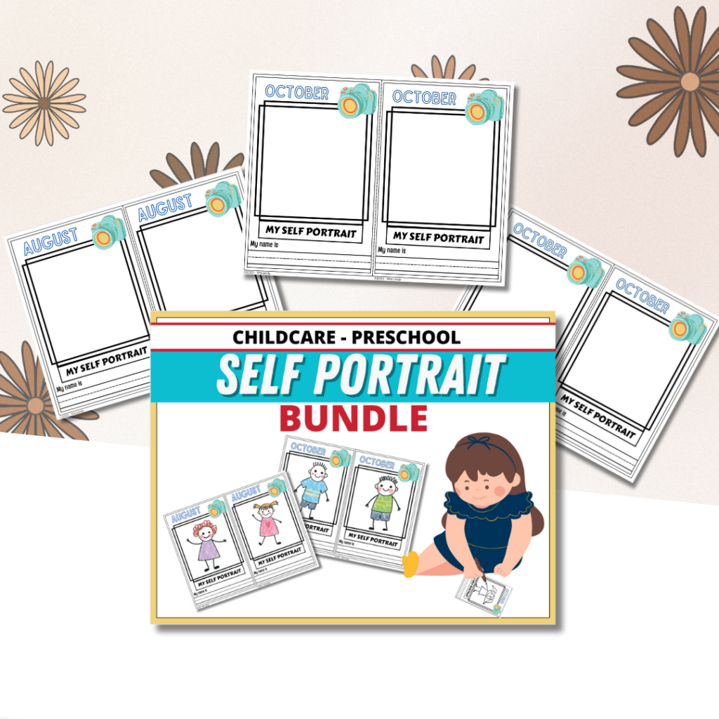 Monthly Self-Portraits for Preschool