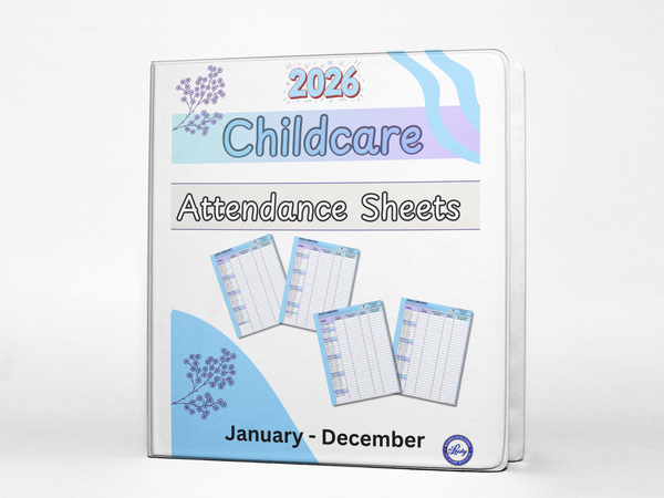 Hojas de Asistencia para Guardería Personalizadas 2026