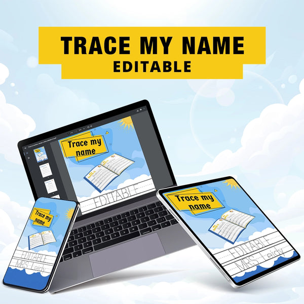 Traza tu nombre, número o letra editable